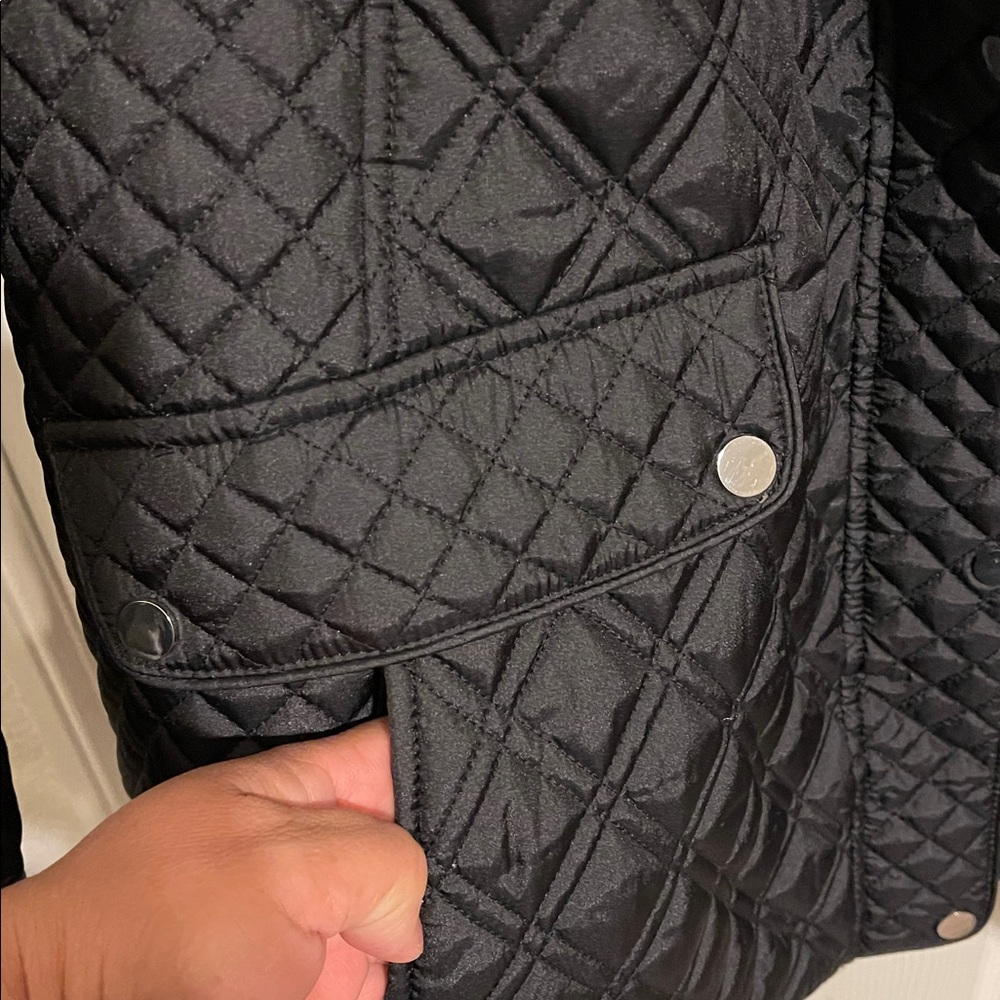 Catherine’s Black Quilted hooded Jacket size XXXL - Picture 3 of 9
